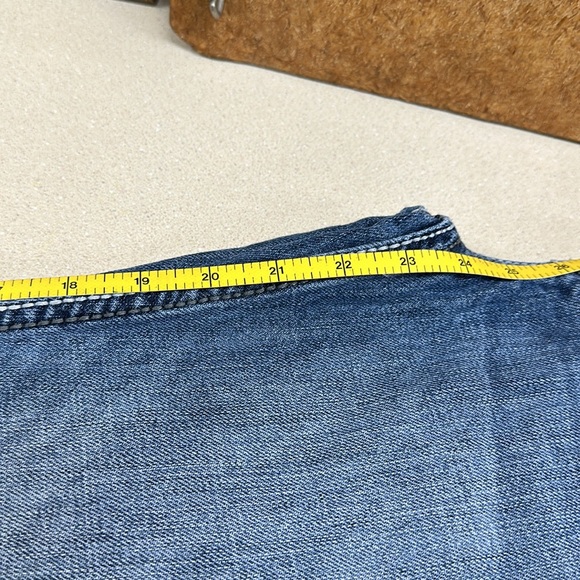 Boys Retro Wrangler Blue Jeans Bootcut Jeans Adjustable Waist - Picture 8 of 8